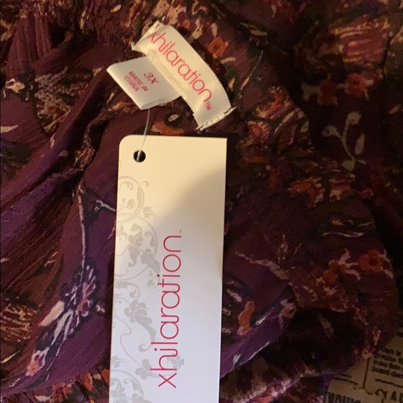 🆕 NWT Xhileration BlackBerry Off Shoulder Top - Picture 7 of 8